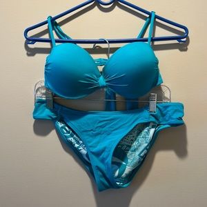 Volcom Blue Bikini Set